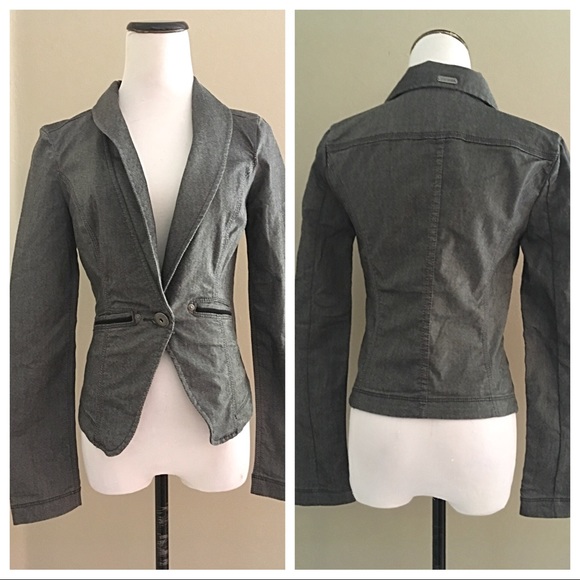 NWT GUESS GRAY BLAZER/JACKET - Picture 2 of 5